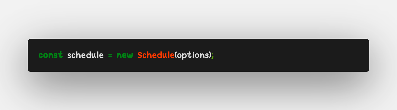 ScheduleIt Schedule