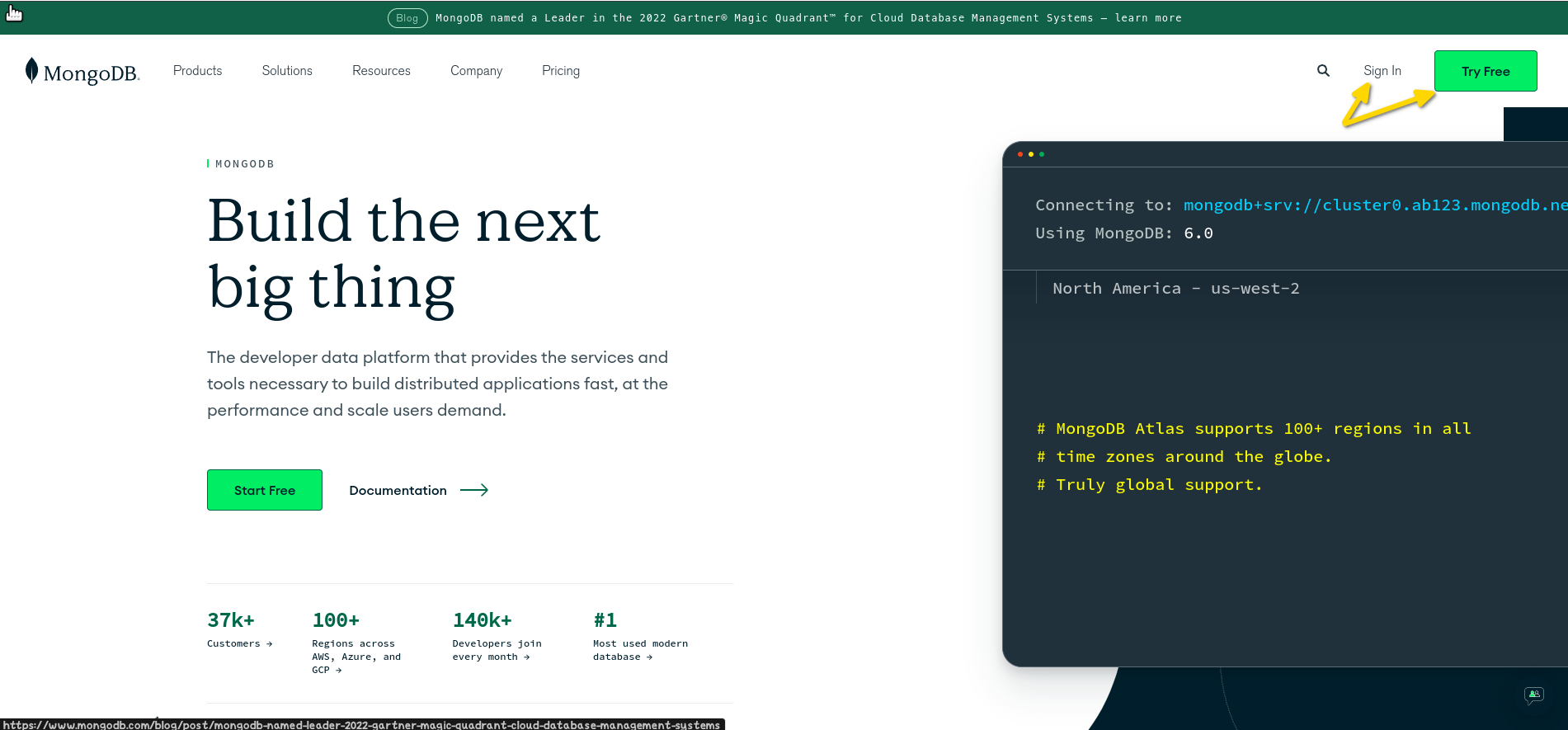 MongoDB Landing