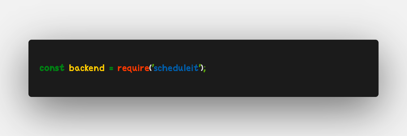 ScheduleIt Backend